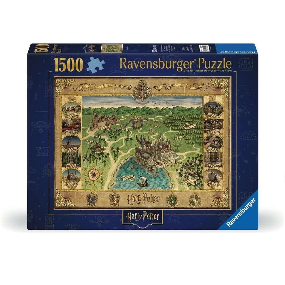 Puzzle la carte de poudlard 1500 pièces