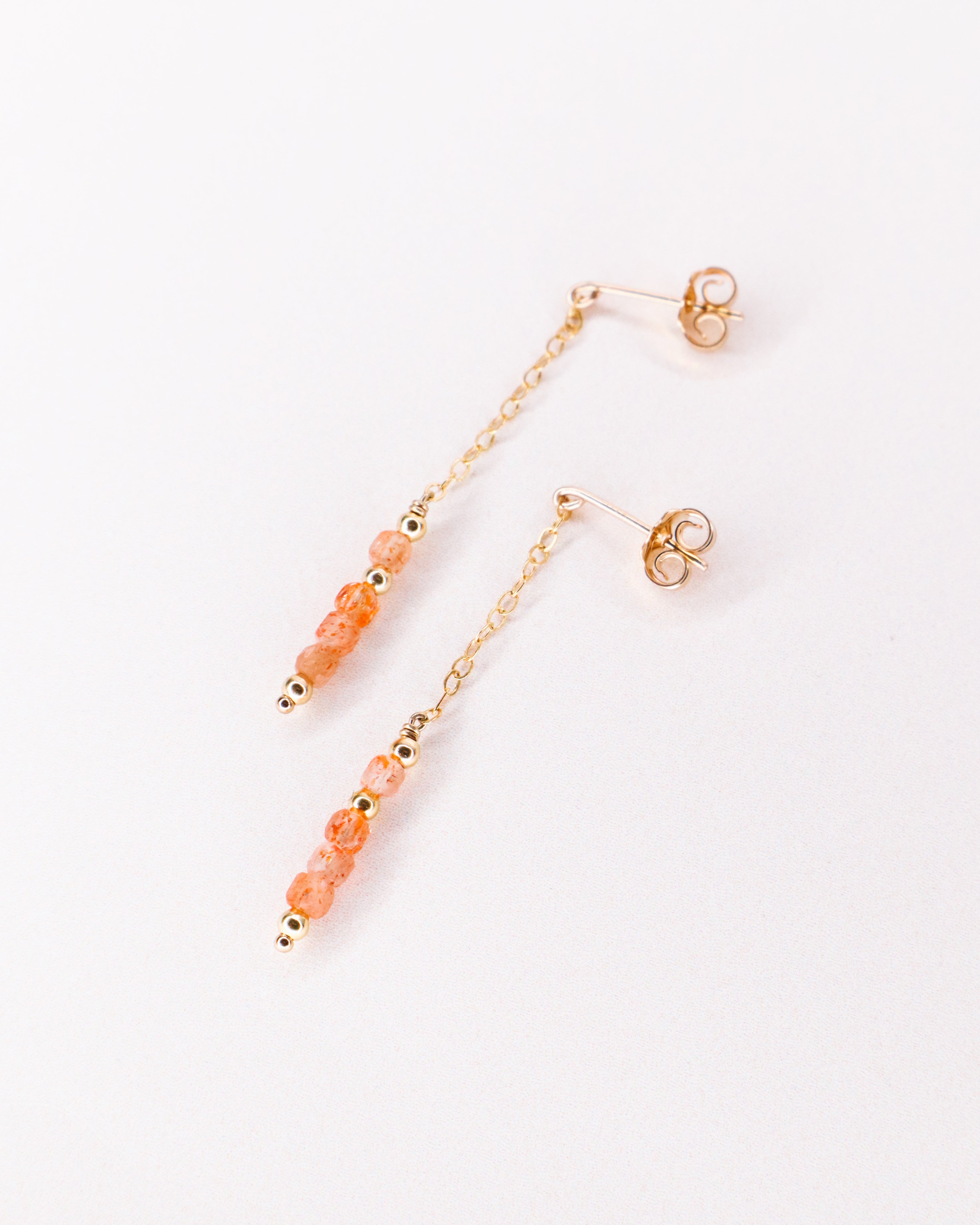 Boucles taravo or - orange