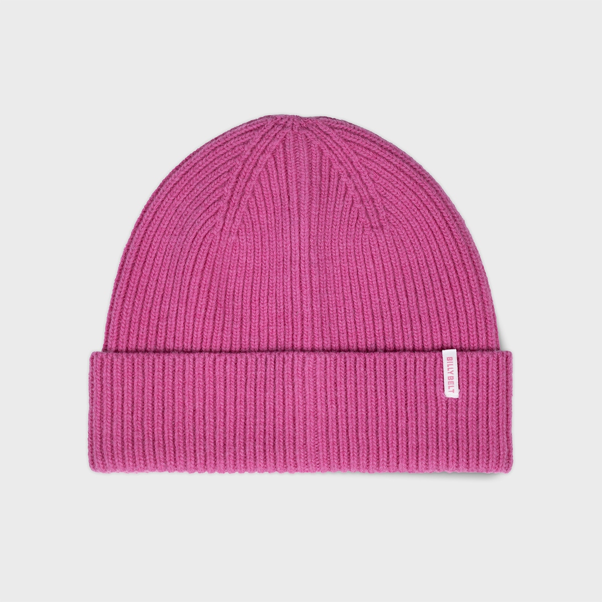 Bonnet en laine d'agneau rose bubblegum