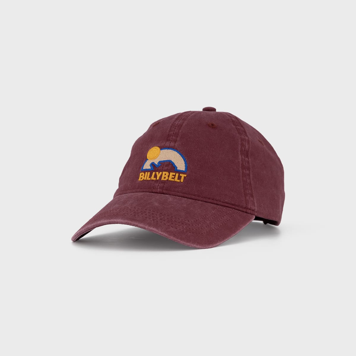 Casquette en coton bordeaux