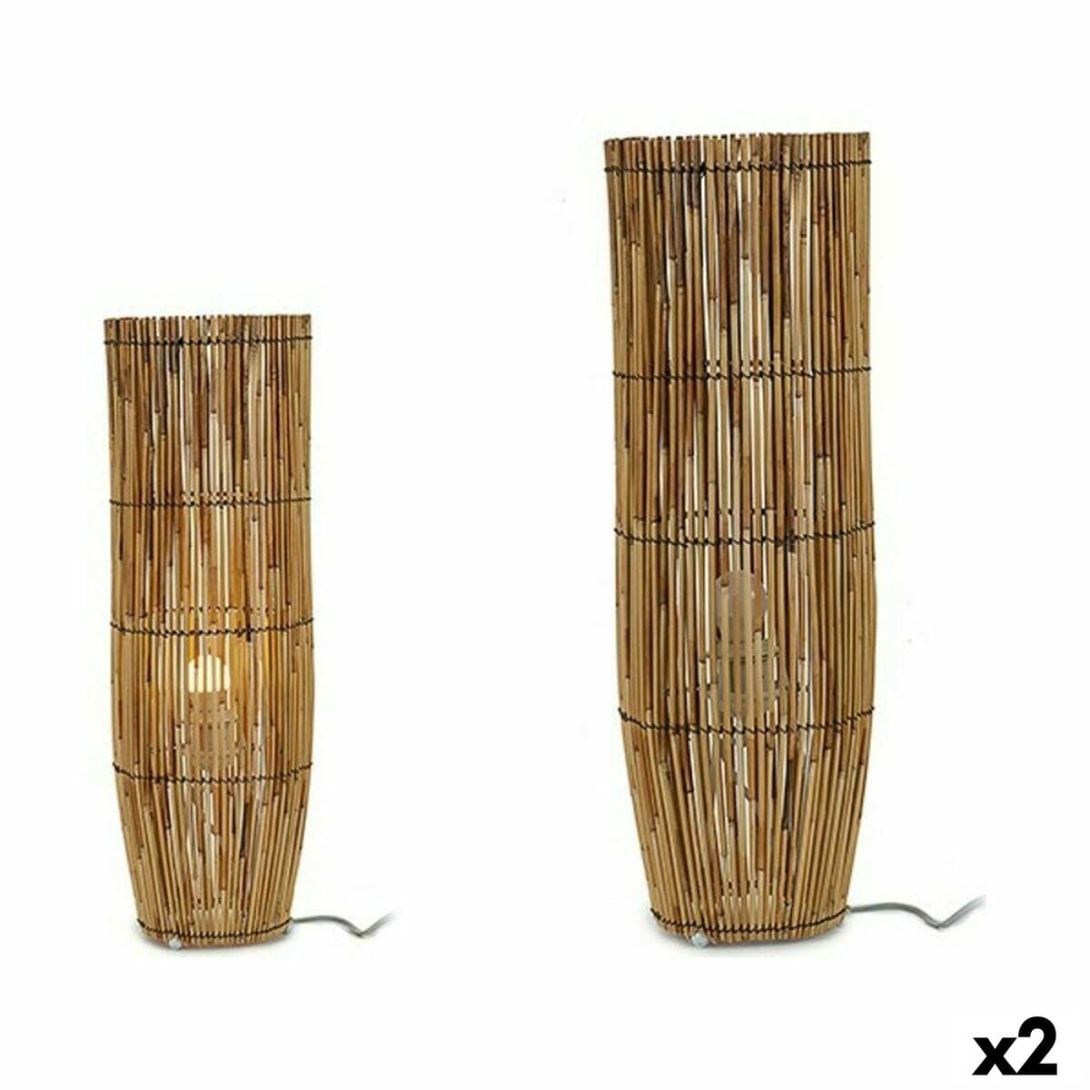 Lampadaire naturel bambou