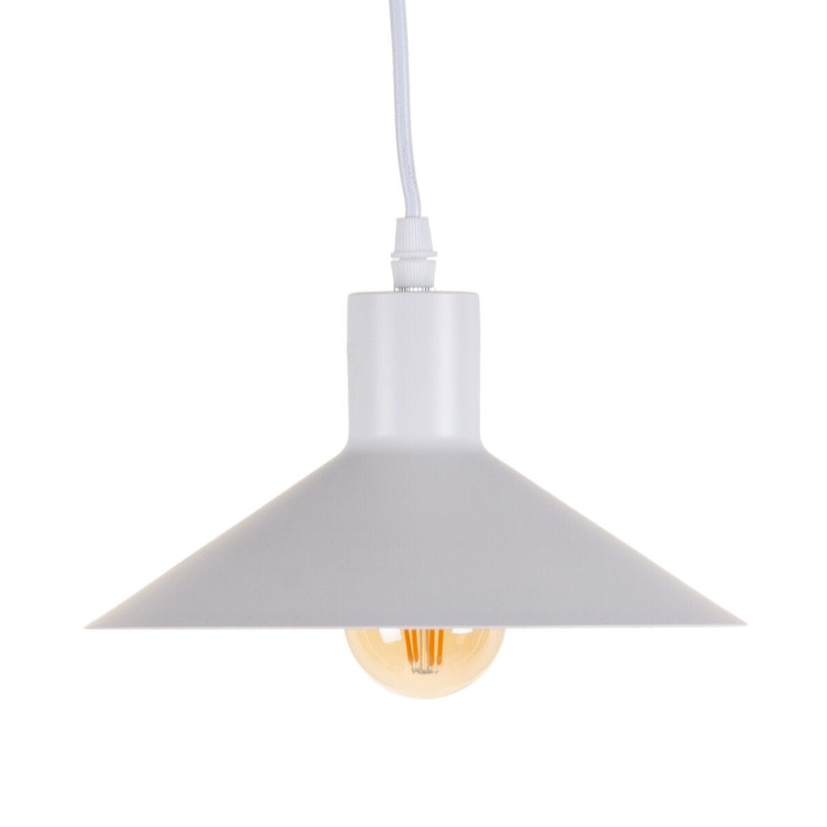 Suspension blanc fer moderne