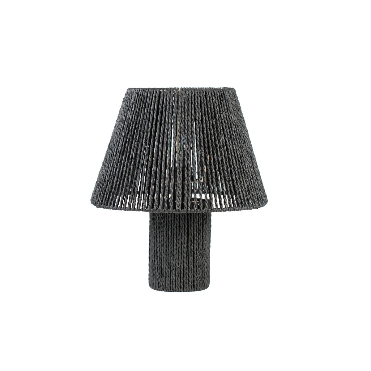 Lampe de salon romimex noir corde