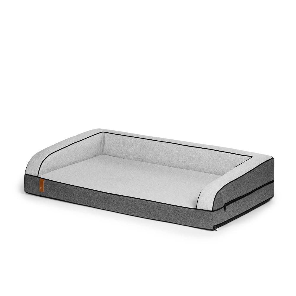 Sohva, matelas orthopédique, gris xl