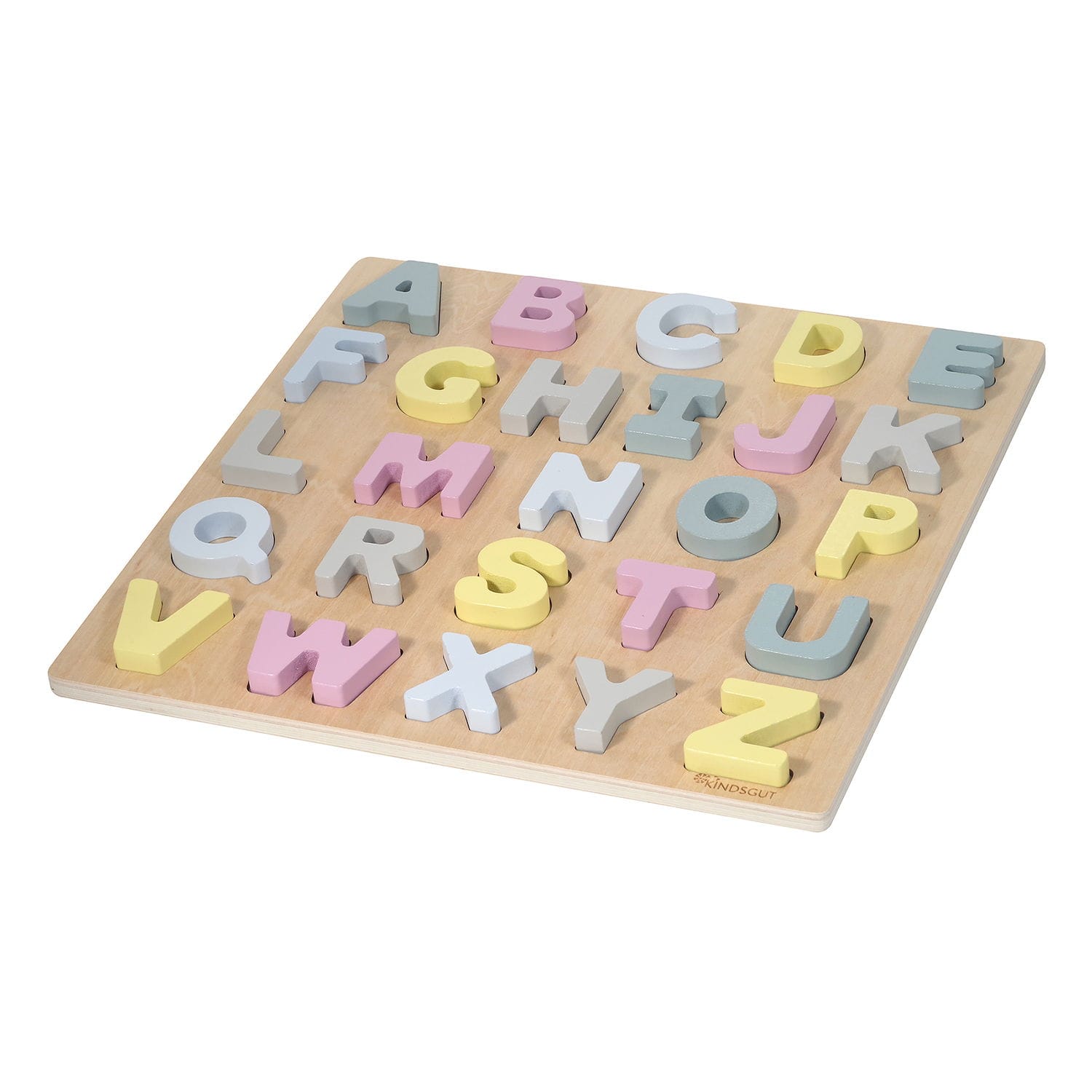 Puzzle abc hanna en bois Rose