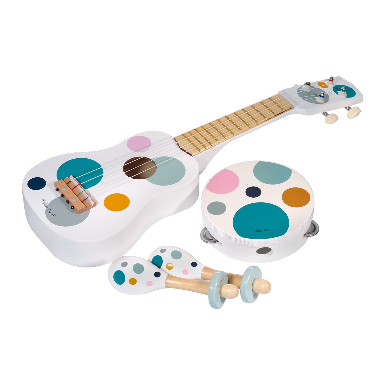 Set d'instruments de musique points Blanc