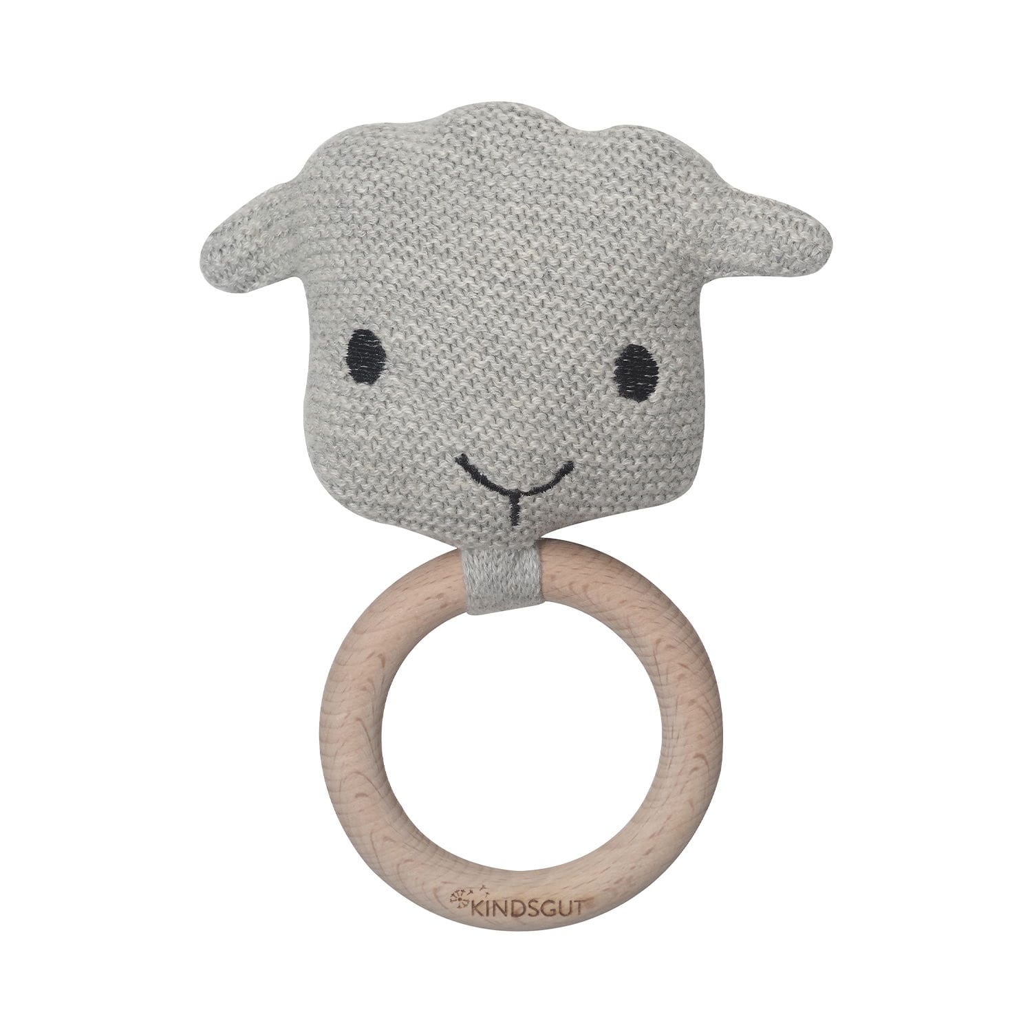 Jouet à saisir en crochet mouton