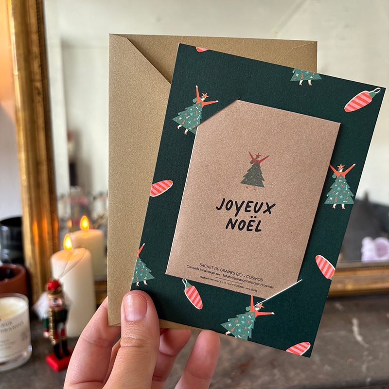 Joyeux noël • carte de voeux à semer