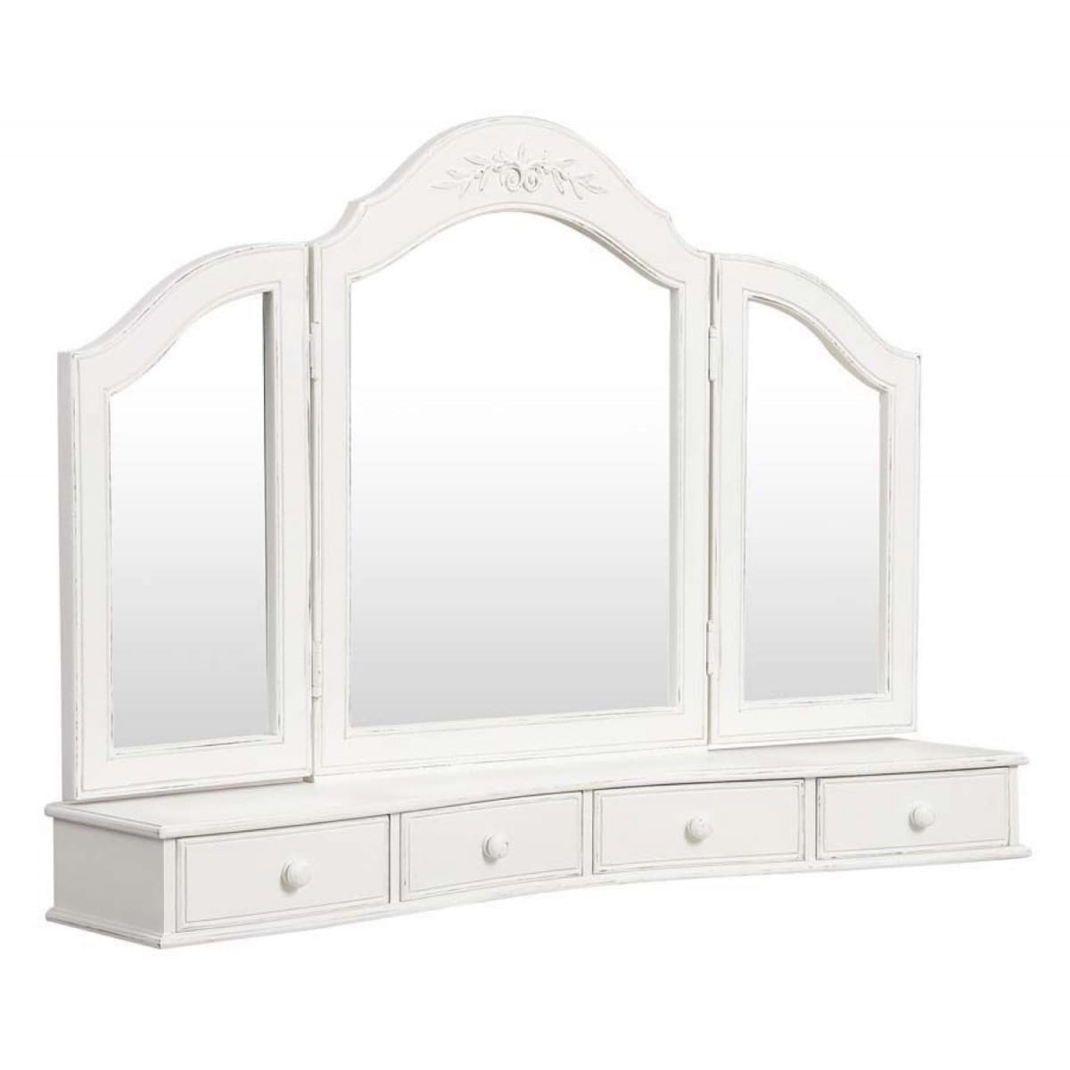 Dessus de coiffeuse 3 miroirs - mdf -