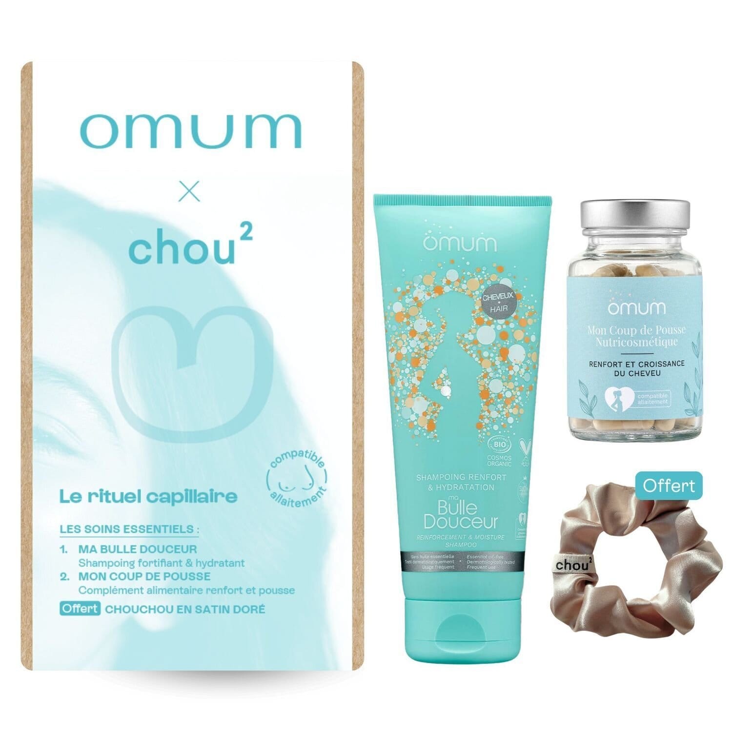 Coffret cadeau cheveux omum & chou²