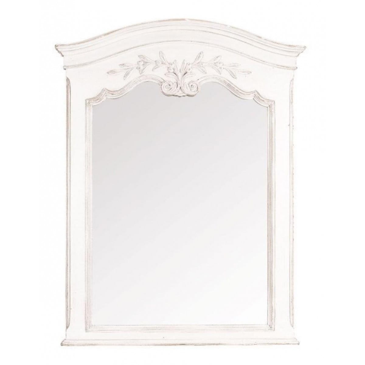 Miroir trumeau - mdf - blanc -