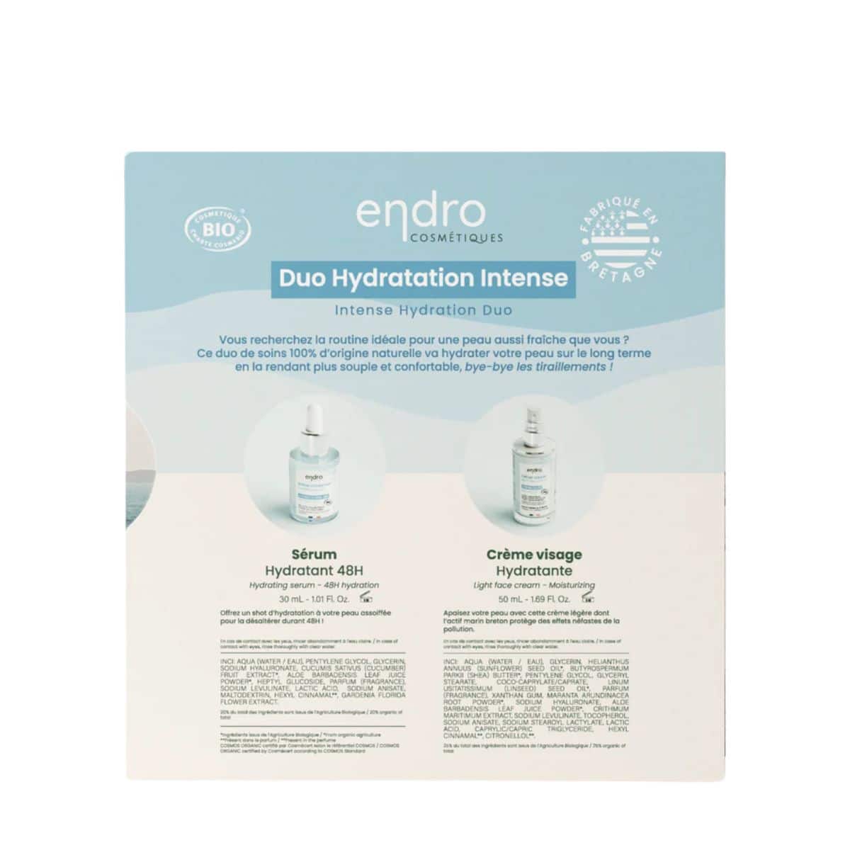 Coffret duo hydratation intense - endro