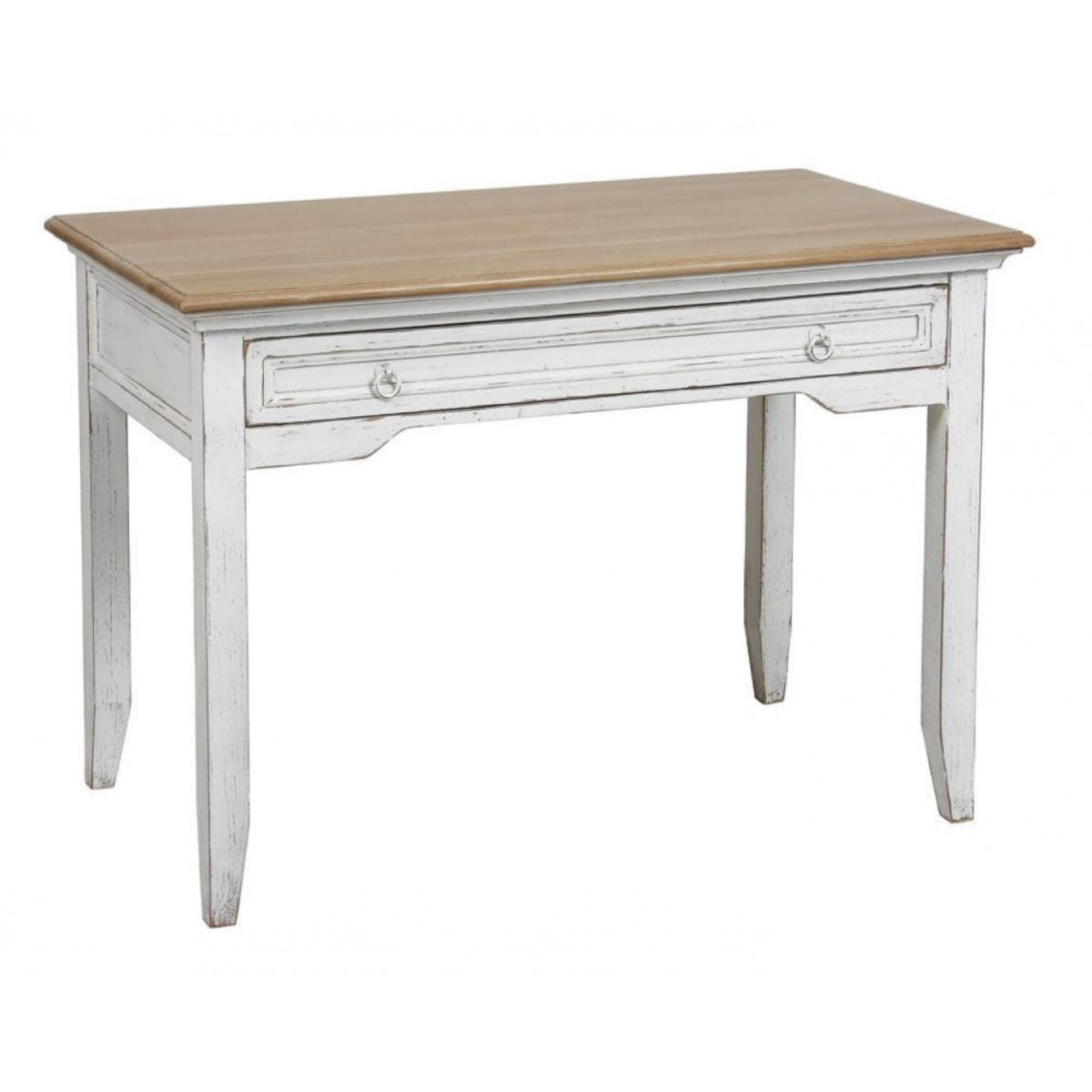 Bureau 1 tiroir - bois - blanc -