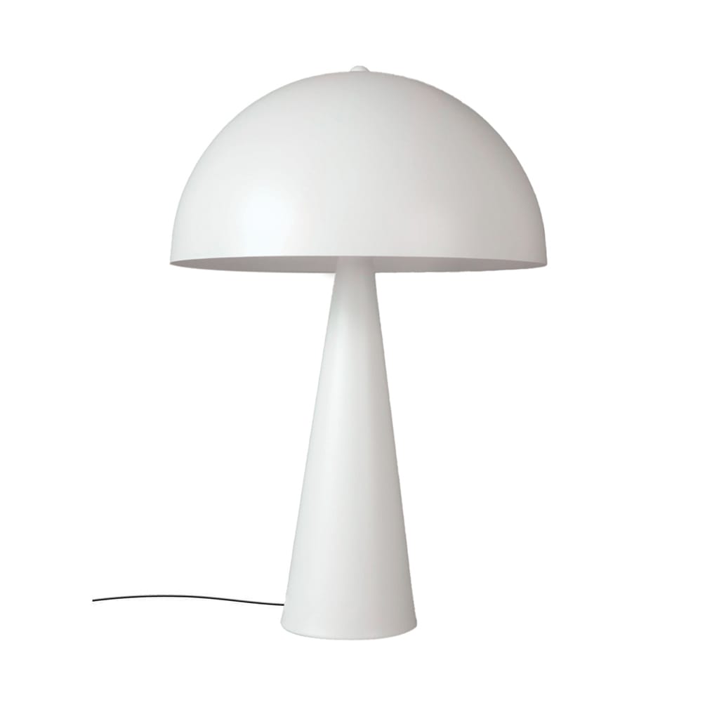 Lampe dôme paul métal blanc mat hauteur