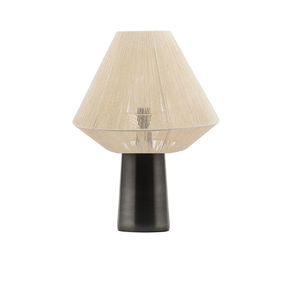 Lampe à poser bakora en métal et abat