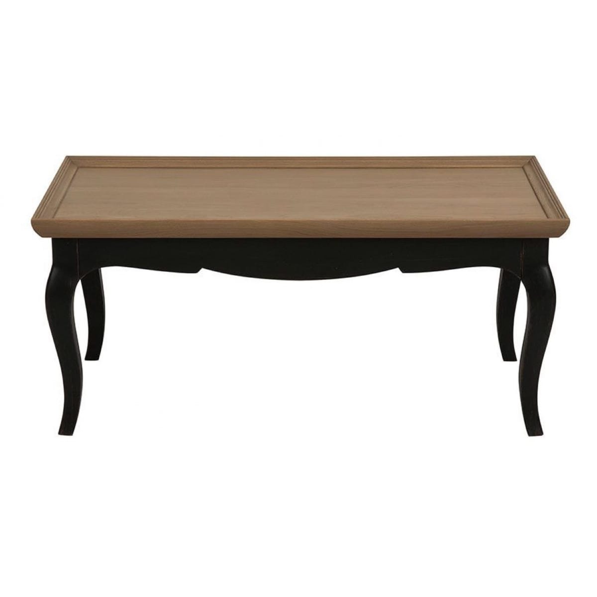 Table basse rectangulaire bois noir -