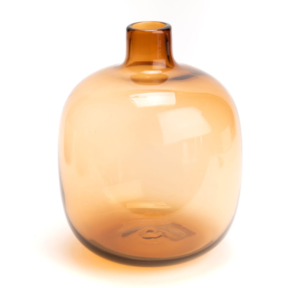 Vase sonora ambre hauteur 25 cm