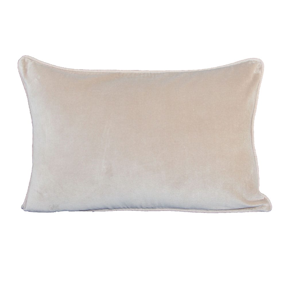 Coussin 1 face velours et 1 face coton