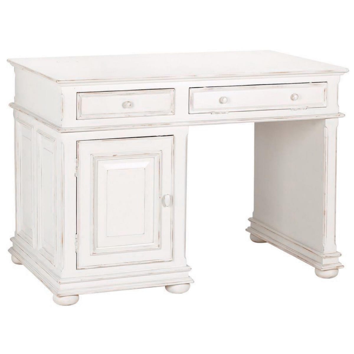 Bureau demi-ministre bois-mdf blanc -