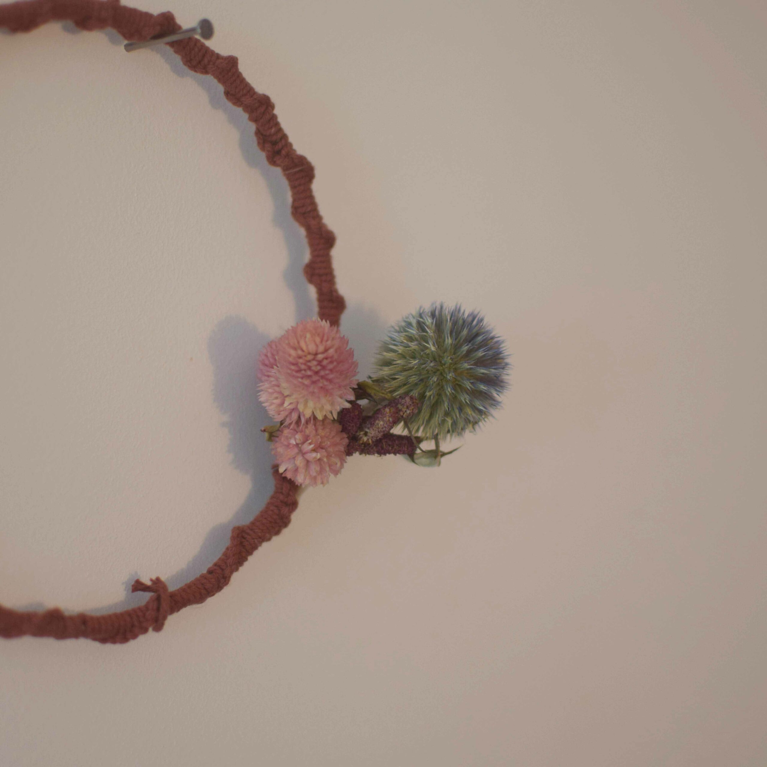 Kit diy cercles macramé & fleurs