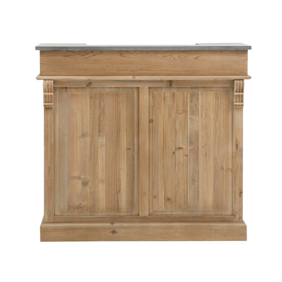 Meuble bar en bois recyclé 120cm garance