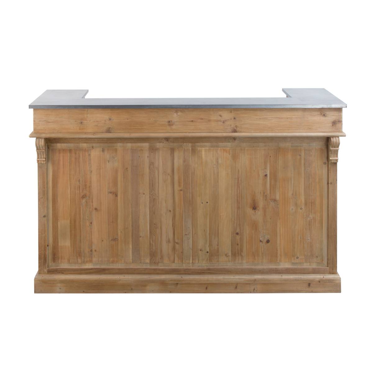 Meuble bar en bois recyclé 180 cm