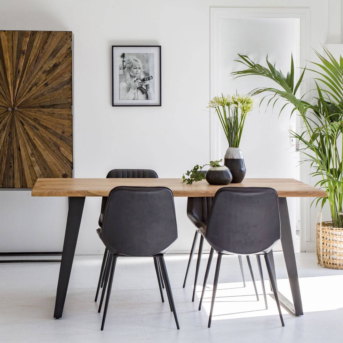 Table à manger en bois d'acacia 175 cm