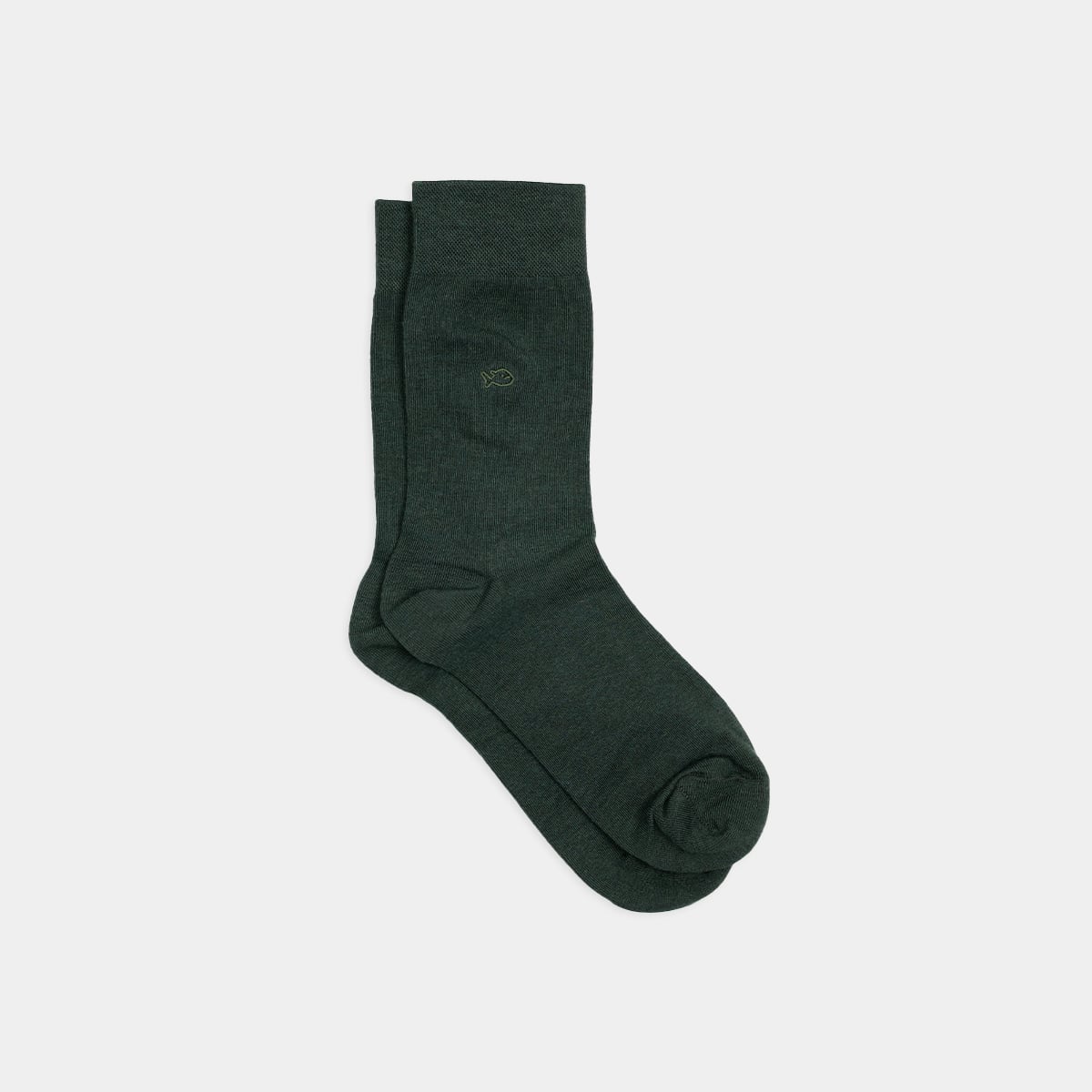 Chaussettes en bambou vert foncé