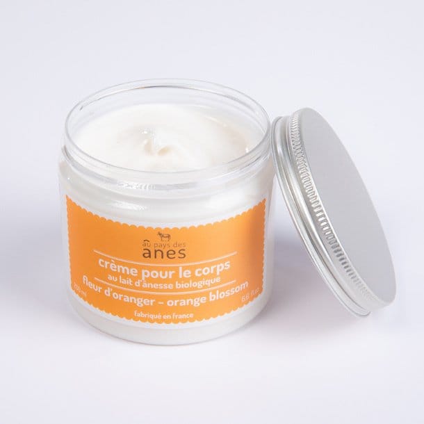 Crème fleur d'oranger au lait d'ânesse