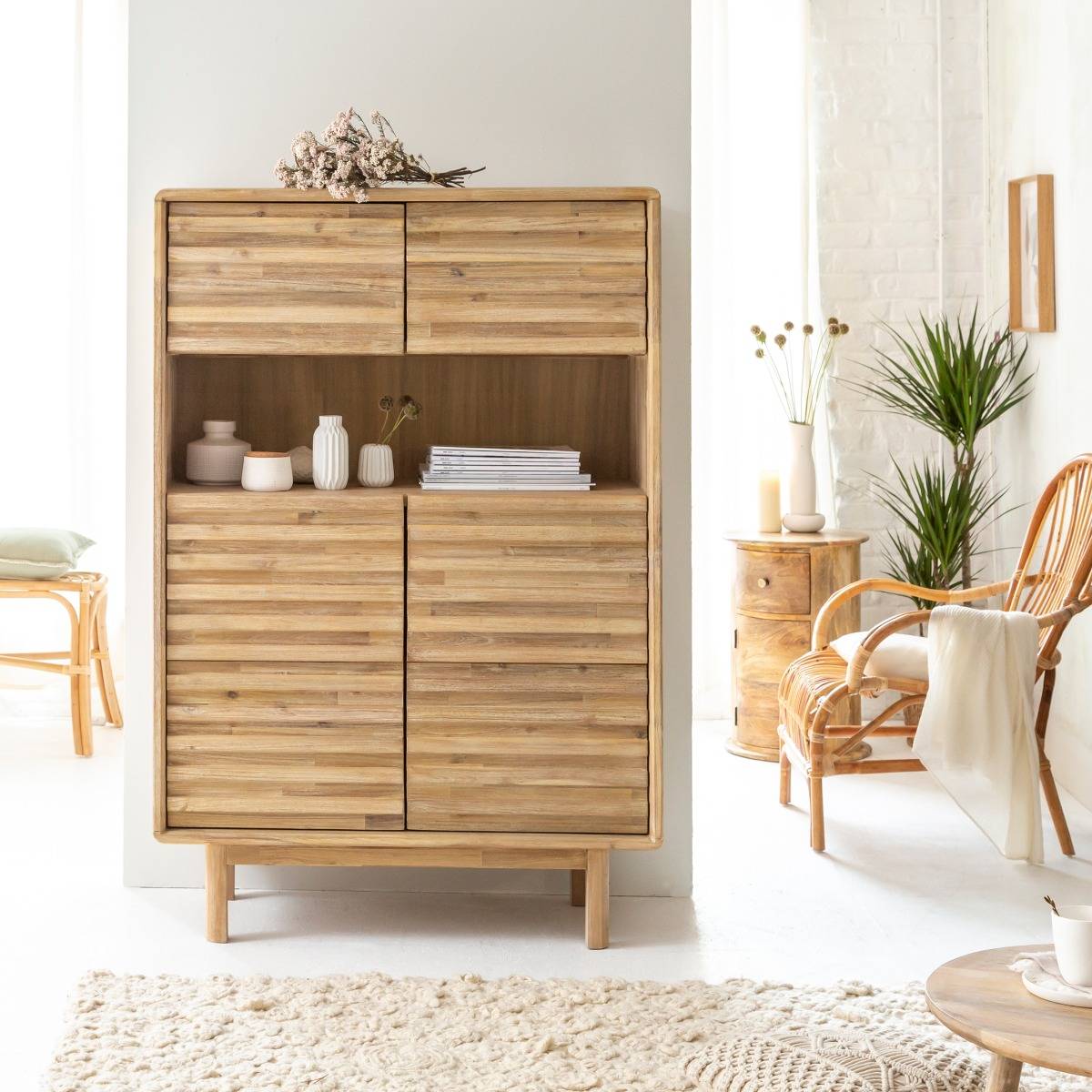 Buffet haut en bois