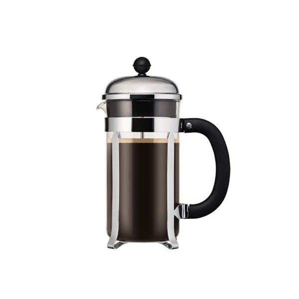 Cafetière à piston en acier inox 1l