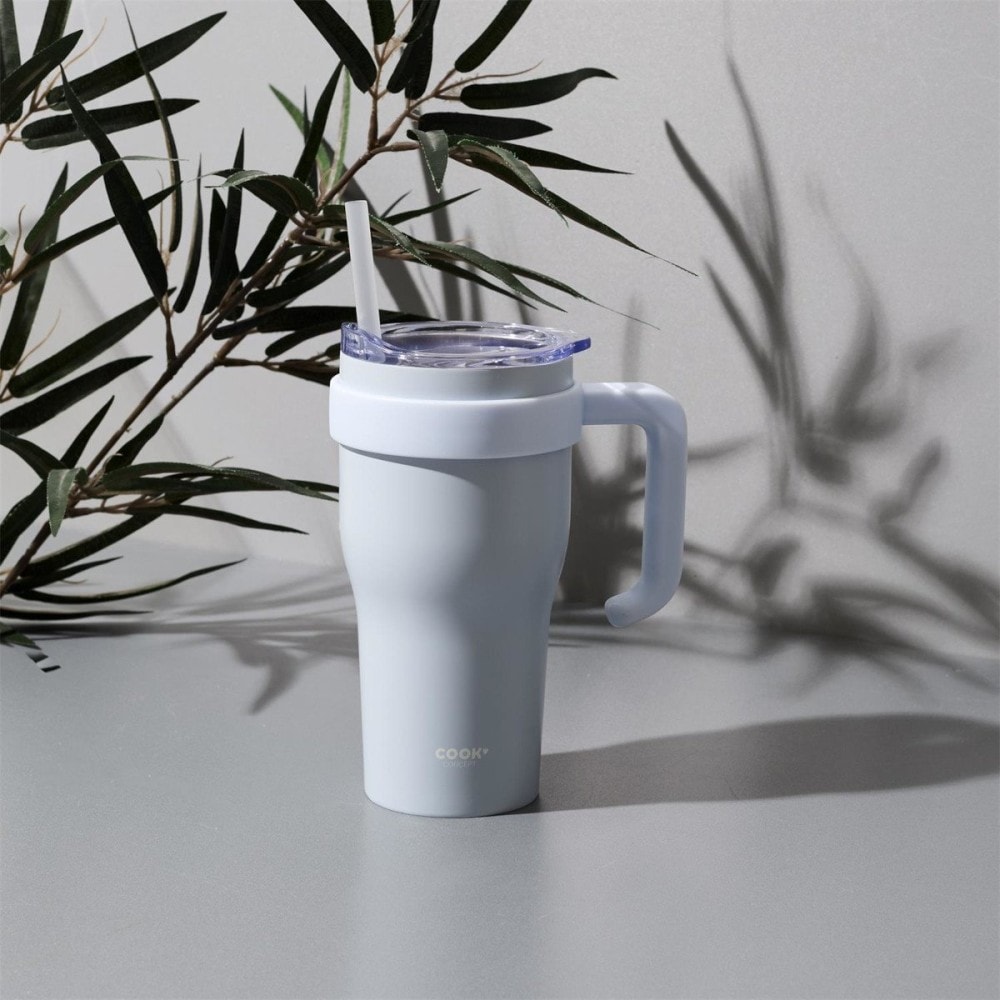 Mug inox double paroi bleu